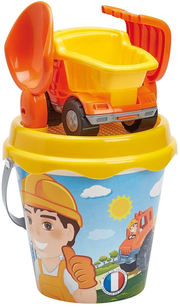 Детский набор для песочницы ведерко с грузовиком и акссессуарами 17 см  